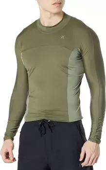 Топ для серфинга с длинными рукавами Chanel Crossing Paddle Series Hurley, цвет Olive