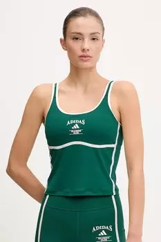 Топ для тренировок Heritage Adidas Performance, зеленый