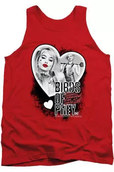 Топ для взрослых Harley с изображением хищных птиц Heart Gildan, красный