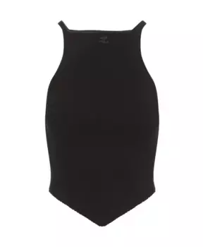 Топ для женщин Courrges, черный