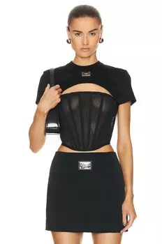 Топ Dolce & Gabbana Corset In Nero, неро