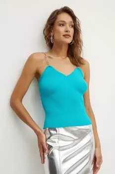 Топ ДОЛЖЕН Morgan, бирюзовый