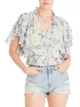 Топ Doria с цветочным принтом Secret Mission, цвет Blue Floral