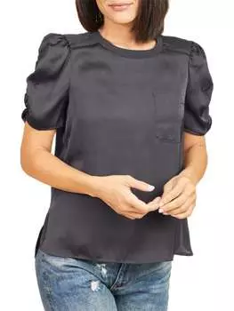 Топ DR2 by Daniel Rainn с пышными рукавами, earl grey