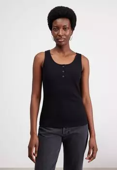 Топ DREW BUTTON Gestuz, черный