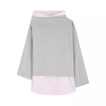 Топ Dries Van Noten Henies Top Grey Melange, серый