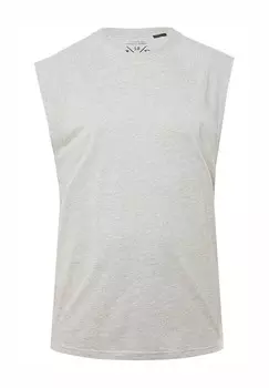 Топ DROPPED SHOULDERS BACK ROUND NECK JP1880, крапчатый темно-серый