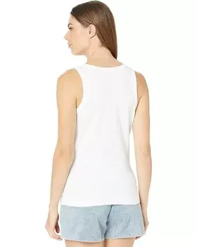 Топ Dylan by True Grit Soft Slub Cotton Modern Tank Top, белый