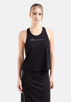 Топ DYNAMIC ATHLETE TANK EA7 Emporio Armani, черный