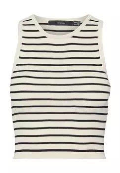 Топ "Джинни", широкие бретели, женский VERO MODA, цвет 212558001 Eggnog