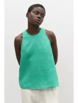 Топ Ecoalf Leinen, зеленый