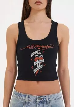Топ Ed Hardy, черный
