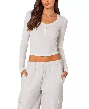 Топ Edikted Noah Pointelle, белый