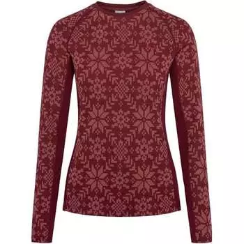 Топ Edith с длинными рукавами женский Kari Traa, цвет Rouge