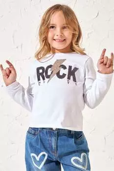 Топ Effie с пайетками Angel & Rocket, белый