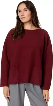 Топ Eileen Fisher Bateau Neck Box Top, цвет Red Cedar