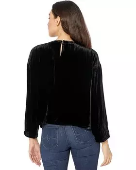 Топ Eileen Fisher Round Neck Box Top, черный