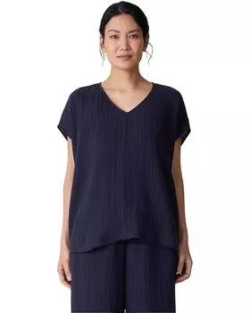 Топ Eileen Fisher V-Neck Square Top, цвет Ink