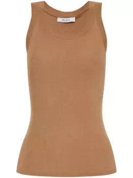 Топ Eliadi без рукавов MAX MARA, коричневый