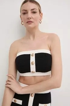 Топ Elisabetta Franchi, черный