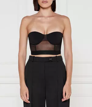 Топ Elisabetta Franchi Slim Fit, черный