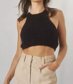 Топ Eliza Knit черного цвета CRESCENT