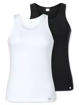 Топ ELLE, черный/белый