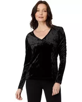 Топ Elliott Lauren Velvet Poof Sleeve, черный