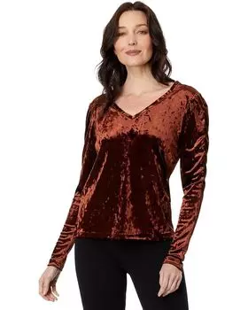 Топ Elliott Lauren Velvet Poof Sleeve, цвет Whiskey