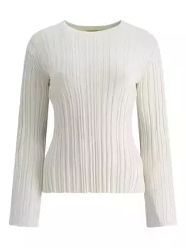 Топ Elsa с круглым вырезом в рубчик Loulou, нейтральный