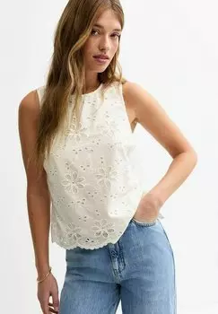 Топ EMBROIDERED - Blouse New Look, белый