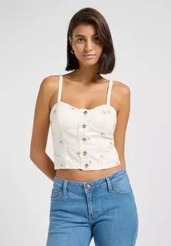 Топ EMBROIDERY Lee, молочный