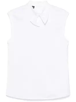 Топ Emporio Armani с узлом, белый