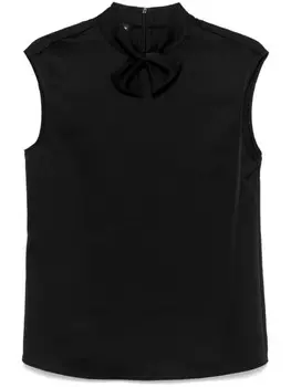 Топ Emporio Armani с узлом, черный