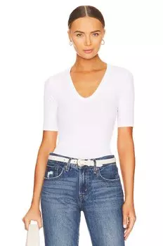 Топ Enza Costa Half Sleeve, белый