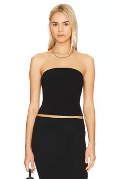 Топ Enza Costa Rib Tube, черный