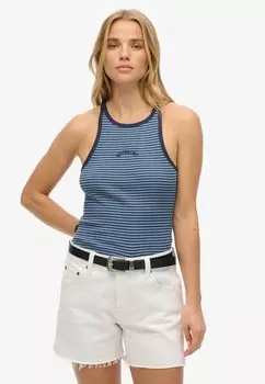 Топ ESSENTIAL LOGO STRIPED RACER Superdry, синий