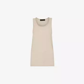 Топ ESSENTIALS из смесового хлопка с логотипом Fear Of God Essentials, серебряный