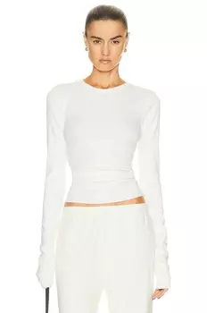 Топ Eterne Long Sleeve Fitted, кремовый