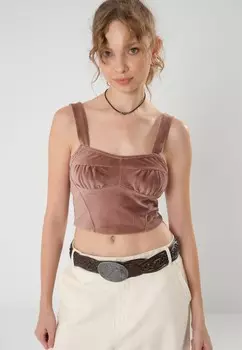 Топ Even&Odd, коричневый