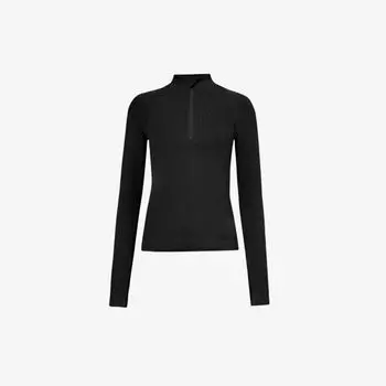 Топ everywear comfort из эластичной ткани с высоким воротником Gymshark, черный