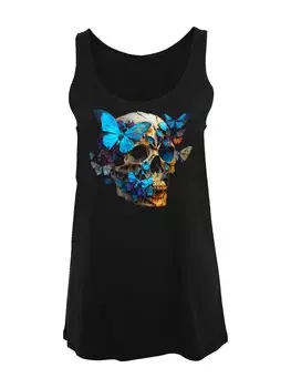 Топ F4Nt4Stic TOTENKOPF SCHMETTERLING, черный