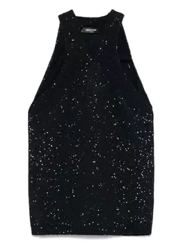 Топ Fabiana Filippi с пайетками, синий