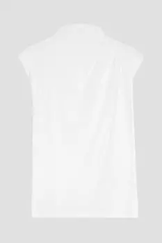 Топ Fabienne из джерси из органического хлопка со складками IRIS & INK, белый