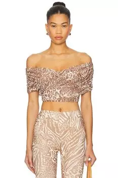 Топ Fabiola Afrm, taupe animal