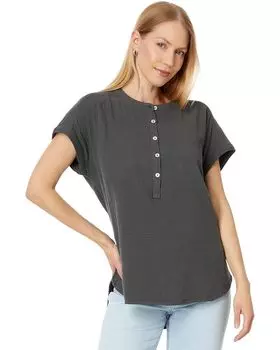 Топ Faherty Dream Cotton Gauze Desmond, черный