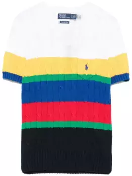 Топ фактурной вязки POLO RALPH LAUREN, синий