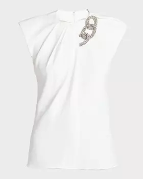Топ Falabella с цепочкой и кристаллами Stella McCartney