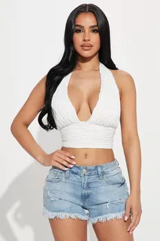 Топ Fashion Nova 12809NK, белый