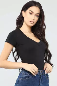 Топ Fashion Nova 65056, черный